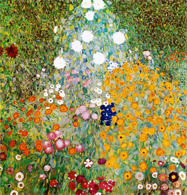 Flower Garden painting - Gustav Klimt Flower Garden art painting